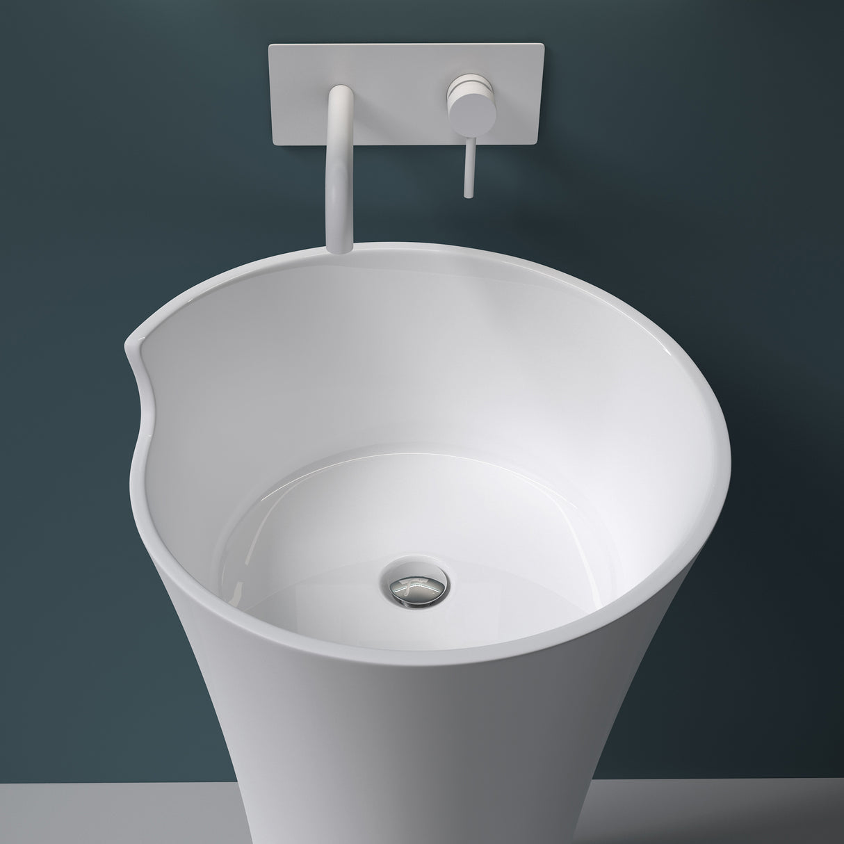 lavabo de diseño glasvilla freestanding Col30 de mineral compuesto