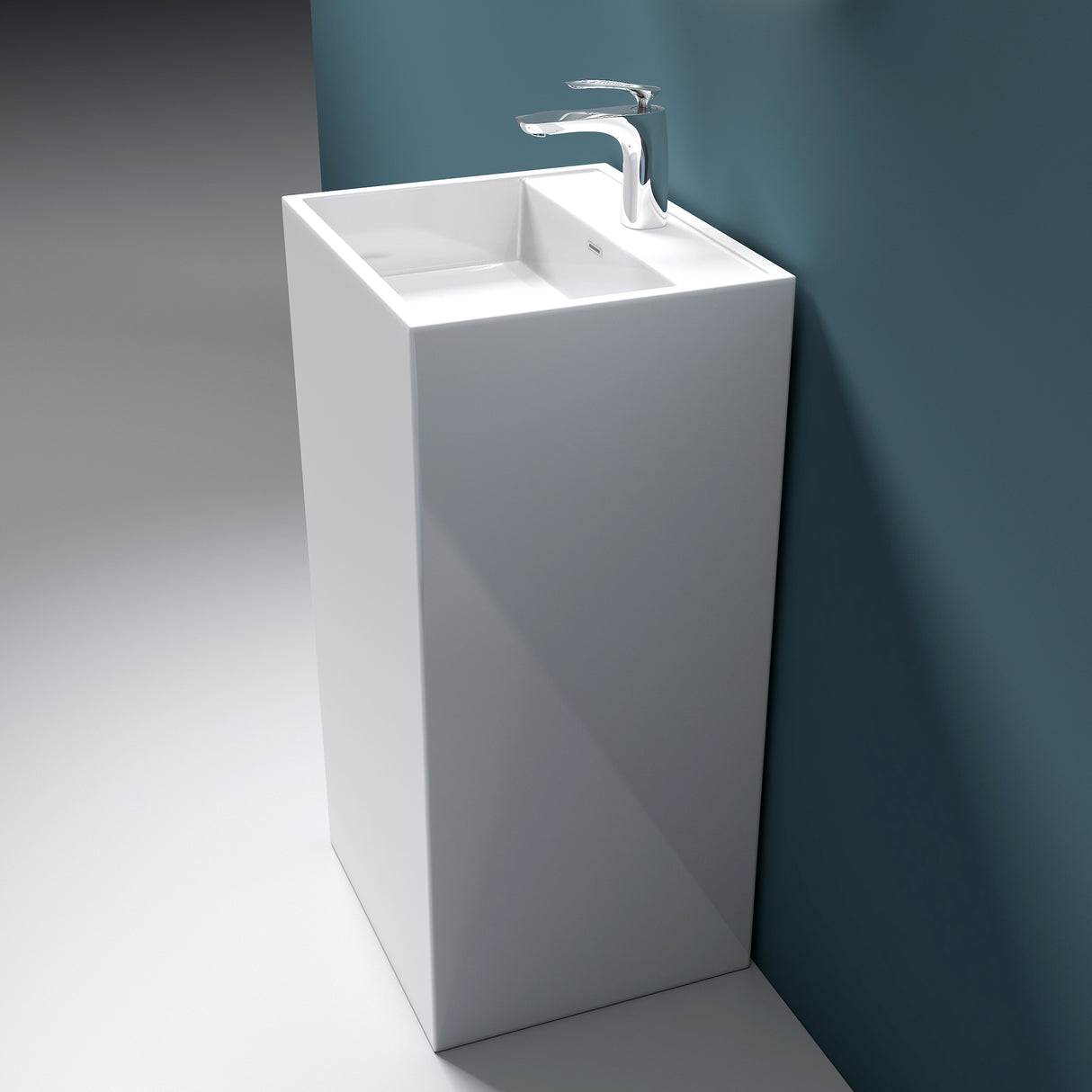 lavabo de diseño glasvilla freestanding Col34 de mineral compuesto