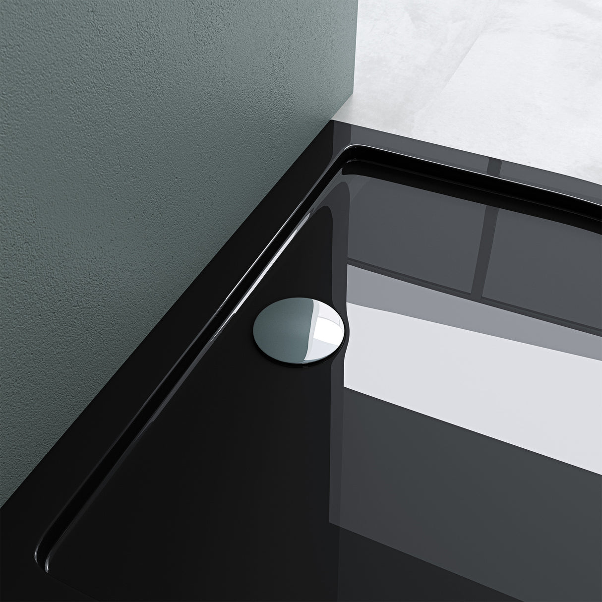 glasvilla Duschtasse Duschwanne de Acrílico Forma: Semicírculo Faro4