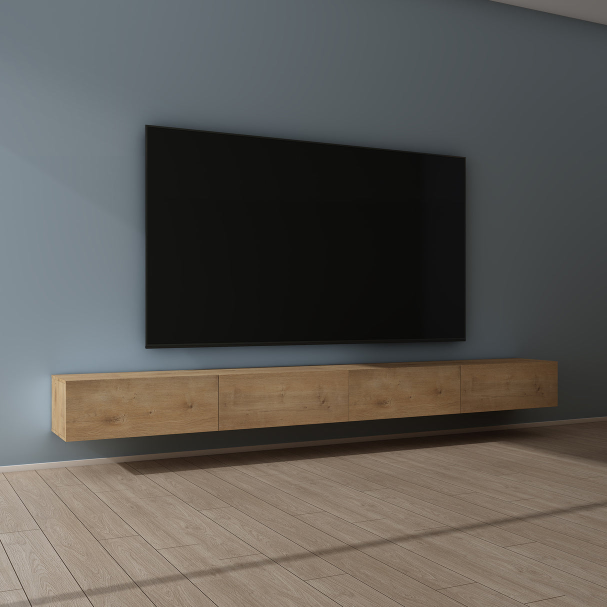 glasvilla Fernsehtisch Fernsehschrank TV Schrank Verdeckter Griff mit Soft-Close Lowboard Hängeschrank für Wohnzimmer Fernsehschrank02