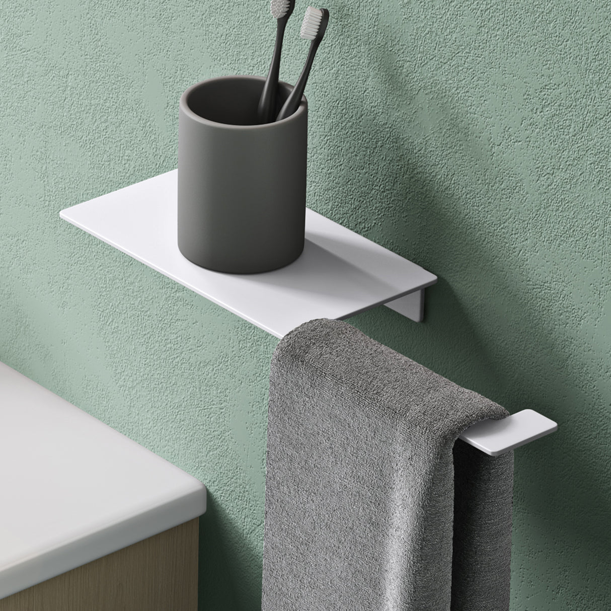 glasvilla Toilettenpapierhalter Klopapierhalter WC aus Edelstahl, Toilettenpapier Halterung Rollenhalter Lino-01