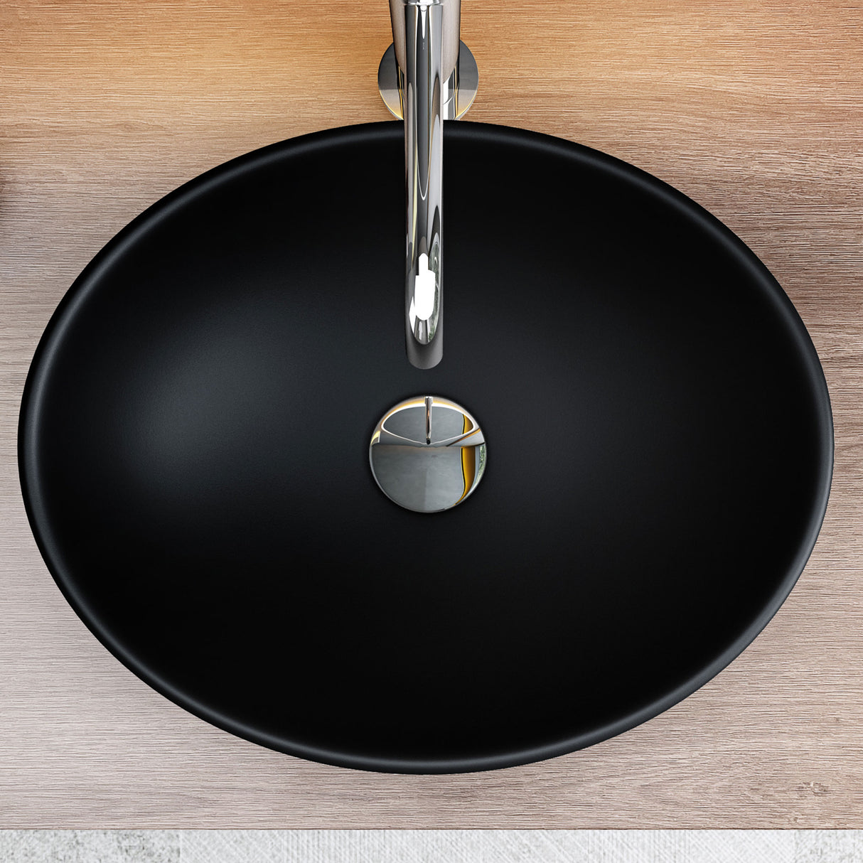glasvilla Lavabo da Appoggio in Ceramica Lavandino Bagno da Appoggio Nano Rivestimenti Inclusi Brüssel205