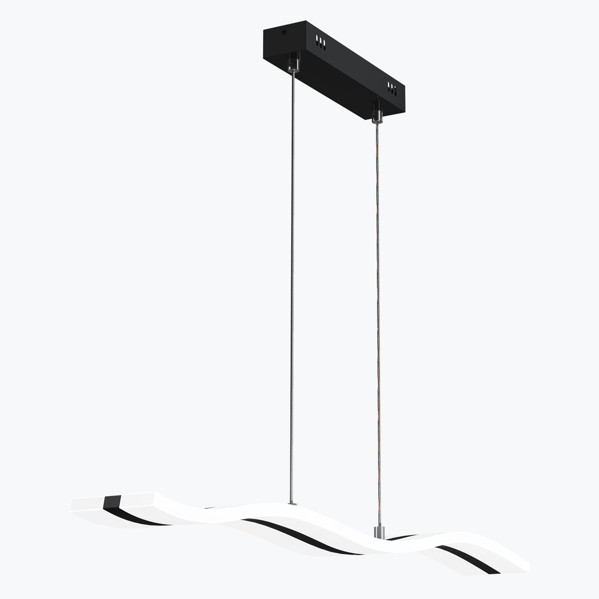 Suspension Glasvilla 97 cm, lampe LED dimmable avec télécommande, température de couleur 3000K/4000K/6000K, câble ajustable, 36 W, idéale pour salle à manger, salon ou chambre.