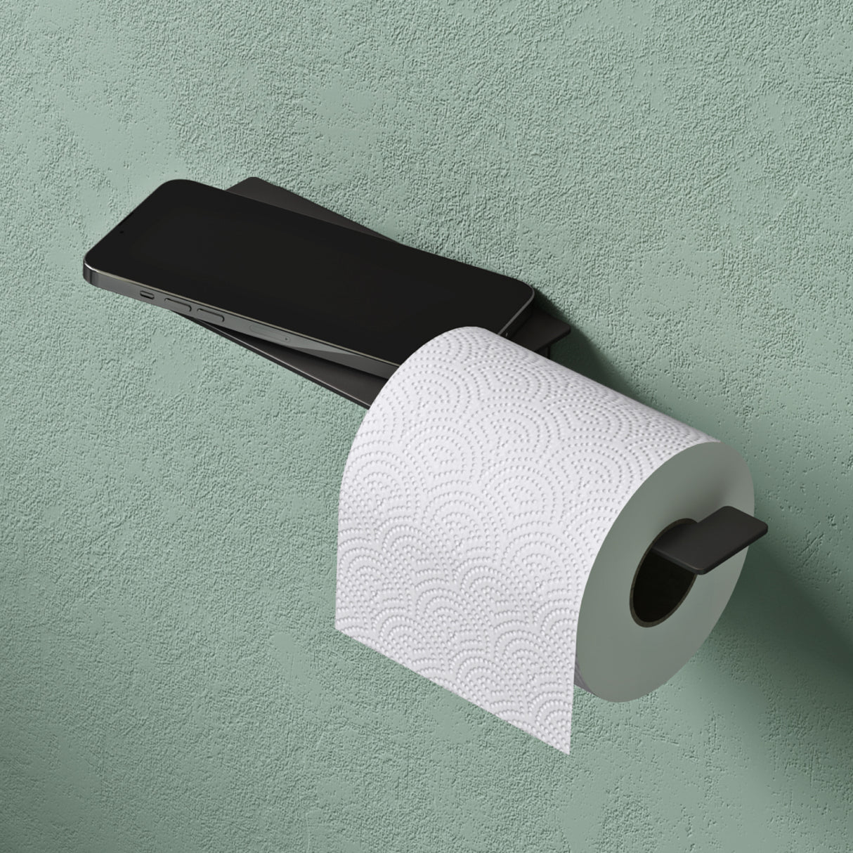 Glasvilla Design Portarrollos de Acero Inoxidable Lino-01 – Minimalismo Elegante para Baños Modernos