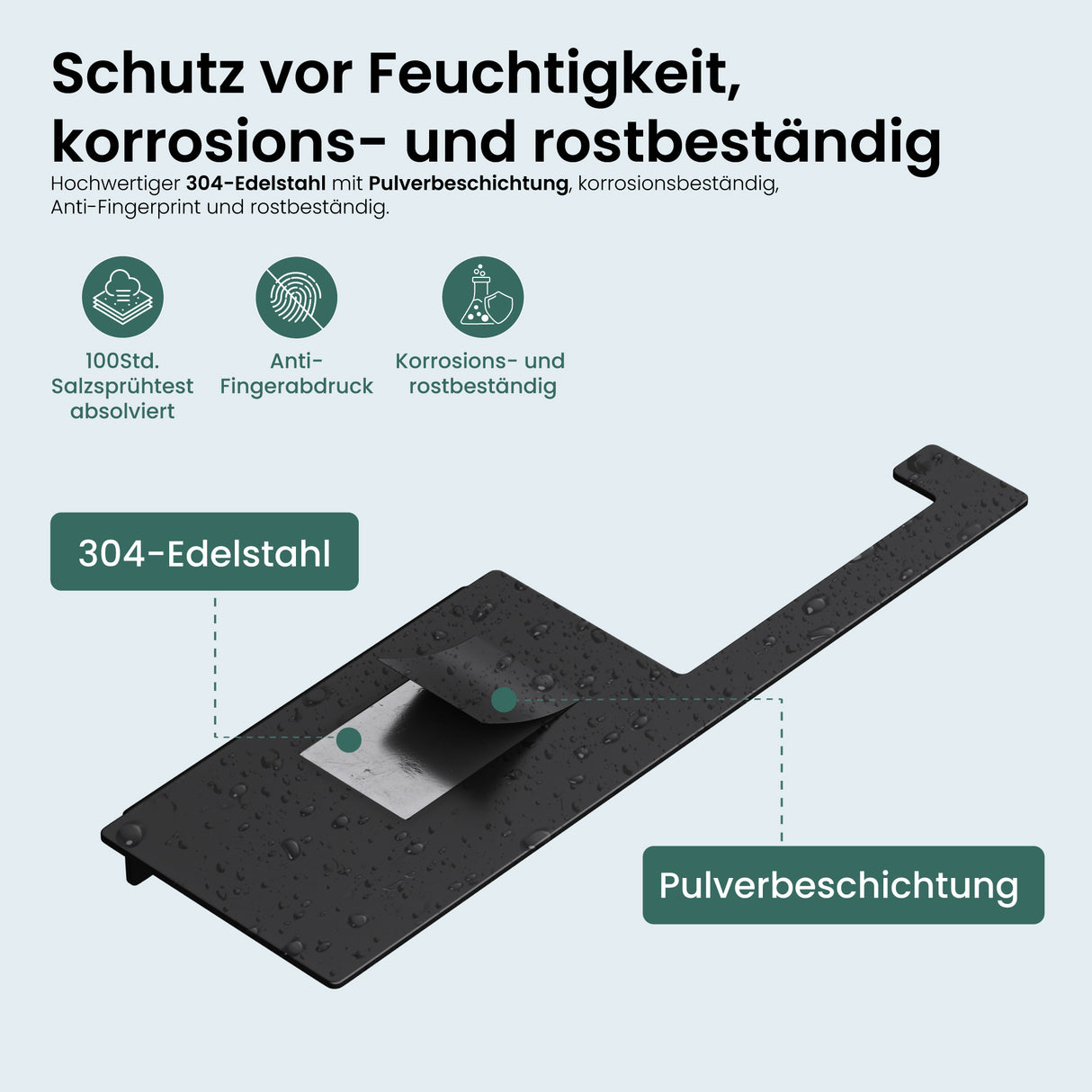 Glasvilla Design Portarrollos de Acero Inoxidable Lino-01 – Minimalismo Elegante para Baños Modernos