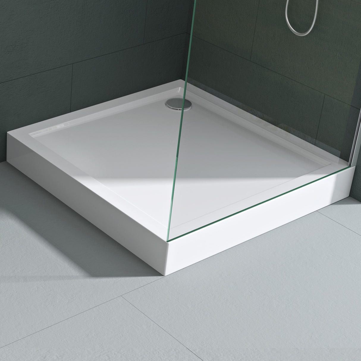 glasvilla Duschwanne Duschtasse de acrílico de alta calidad Cuadrada Faro1H