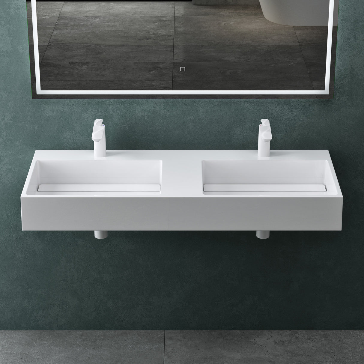 Lavabo Glasvilla Col12 – Mineralguss, diseño moderno y libertad total de instalación