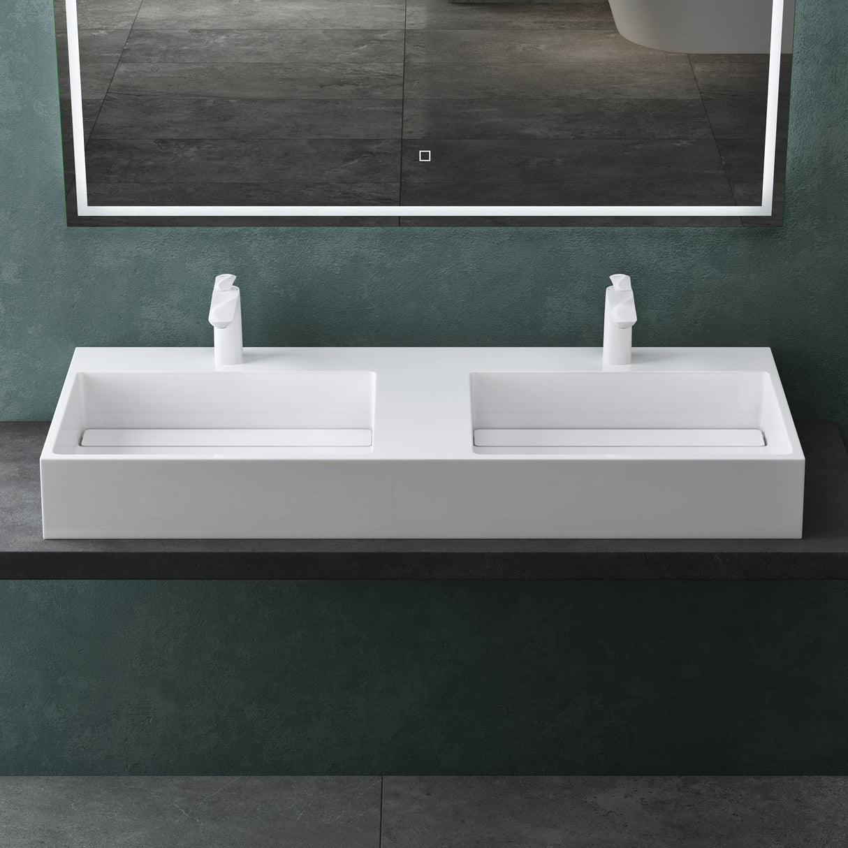 Lavabo Glasvilla Col12 – Mineralguss, diseño moderno y libertad total de instalación