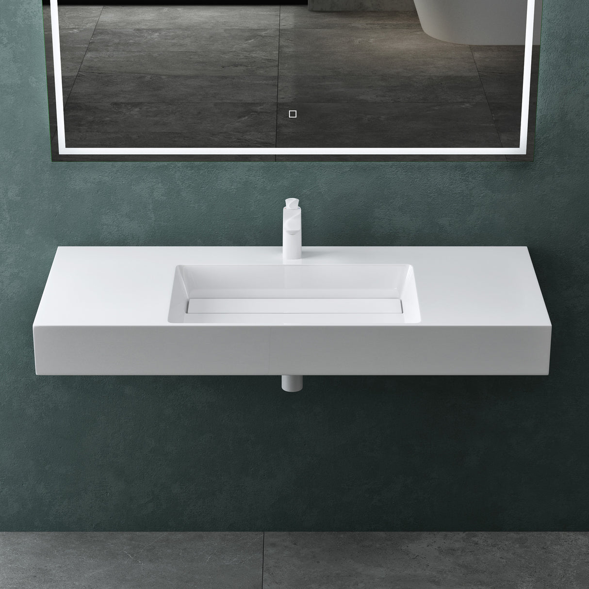 Lavabo Glasvilla Col12 – Mineralguss, diseño moderno y libertad total de instalación