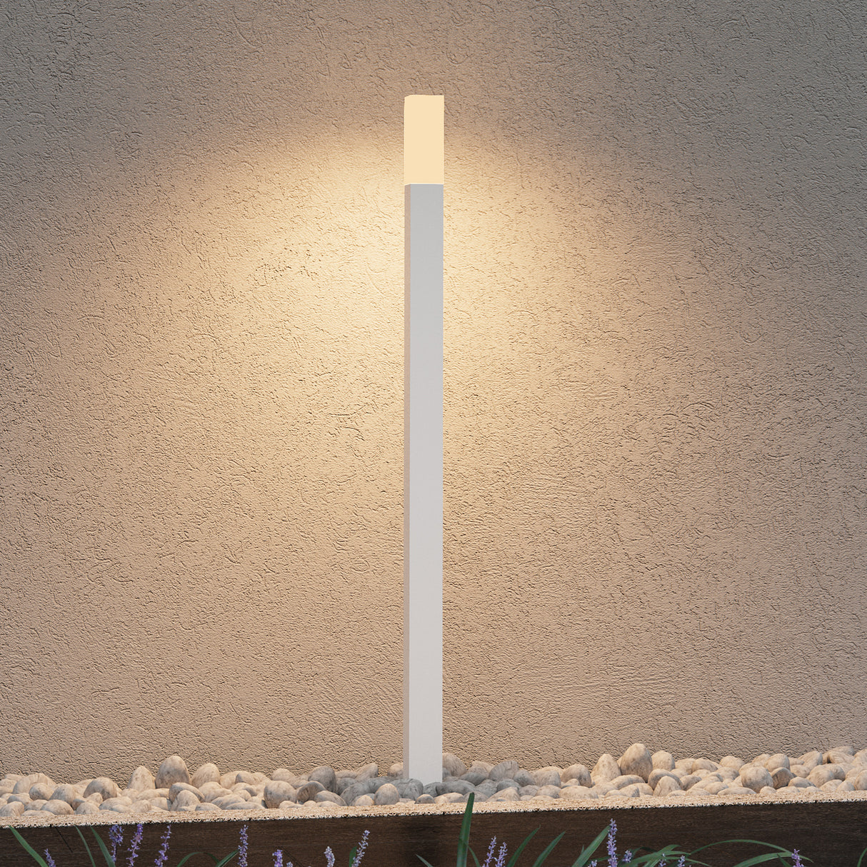 glasvilla Außenleuchte IP65 Wegeleuchte Außen | Pollerleuchte für Garten, 3000K Stehlampe Gartenlampe | Außenlampe Standleuchte 3W Deus Lumina