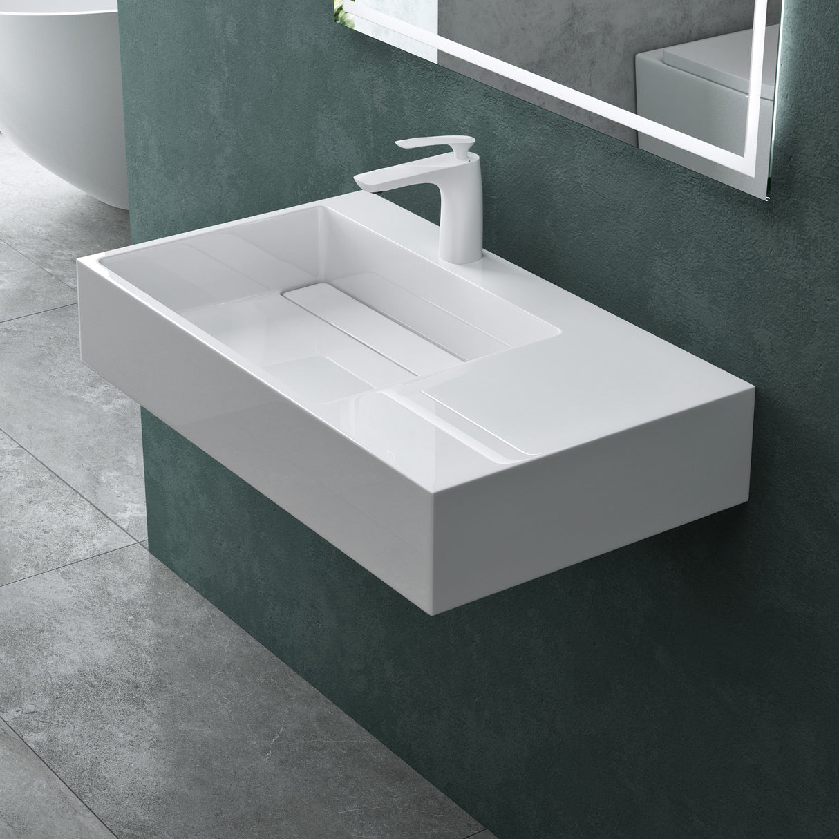 Lavabo Glasvilla Col12 – Mineralguss, diseño moderno y libertad total de instalación