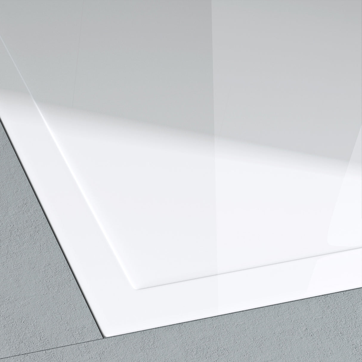 glasvilla Duschwanne Duschtasse aus hochwertigem Acryl Quadratisch Faro