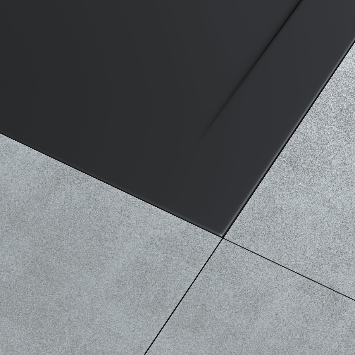 glasvilla Duschwanne aus Mineralguss Duschtasse Superflach Anti-Rutsch Geoma08