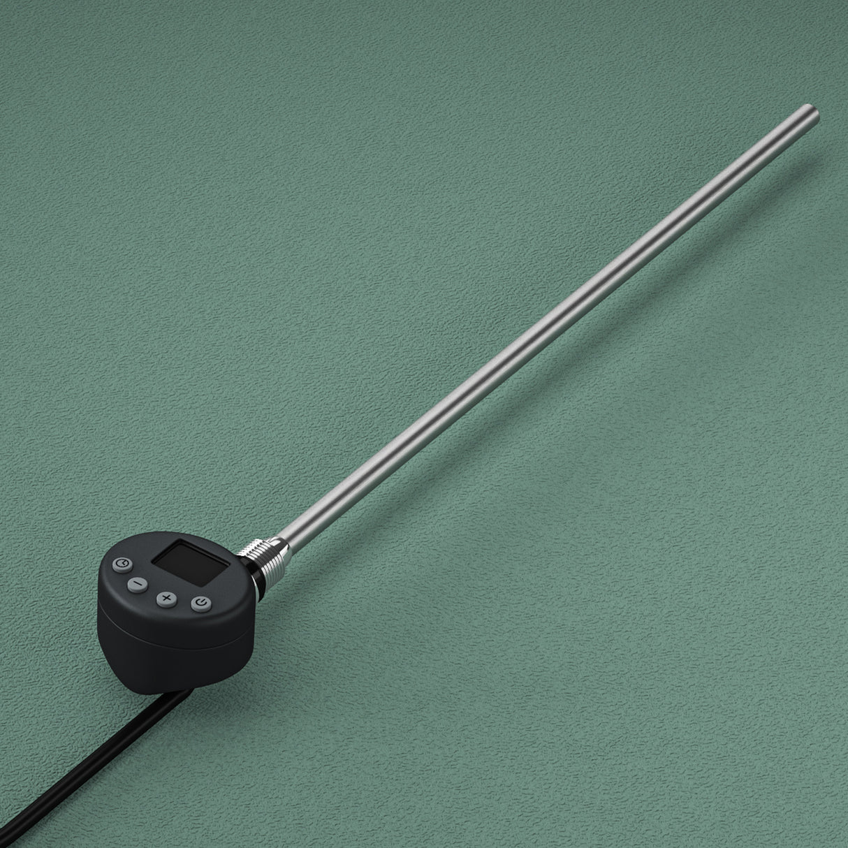 glasvilla Heizstab con termostato electrocalentador con pantalla LCD cartucho calefactor de acero inoxidable elemento calefactor para radiadores de baño calefacciones toalleros