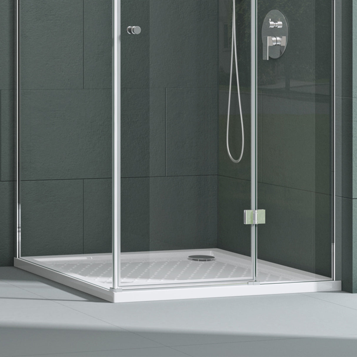 glasvilla Duschwanne Duschtasse Antirutsch de acrílico de alta calidad Cuadrada Lucia