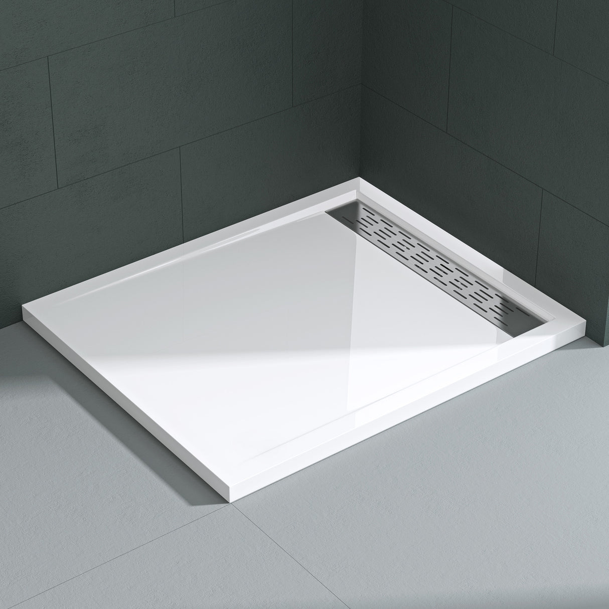 glasvilla Duschwanne Duschtasse de acrílico de alta calidad rectangular cuadrada Xetro04