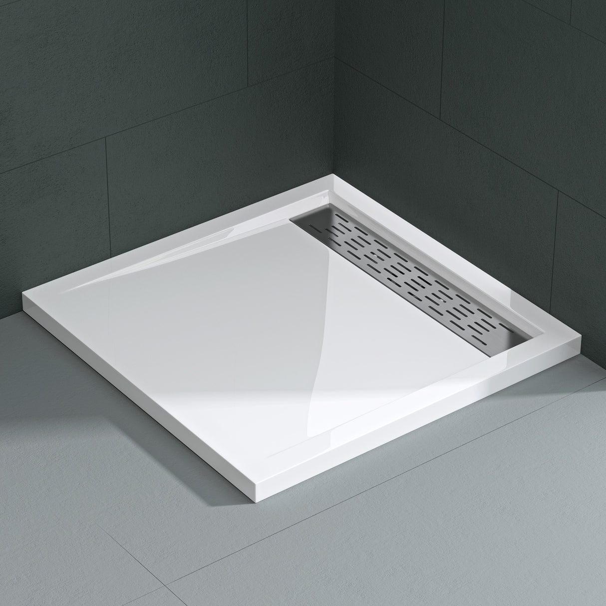 glasvilla Duschwanne Duschtasse de acrílico de alta calidad rectangular cuadrada Xetro04