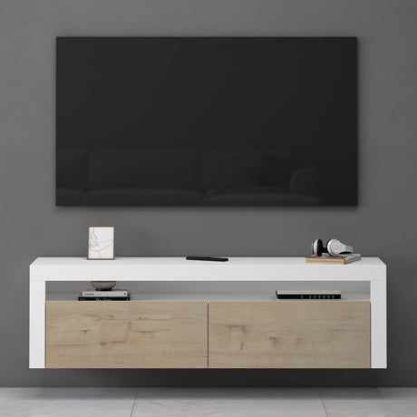 glasvilla Fernsehschrank TV Schrank Lowboard Hängeschrank 2 Türen mit Soft-Close Fernsehtisch für Wohnzimmer BTH: 160x40x46 cm Fernsehschrank01