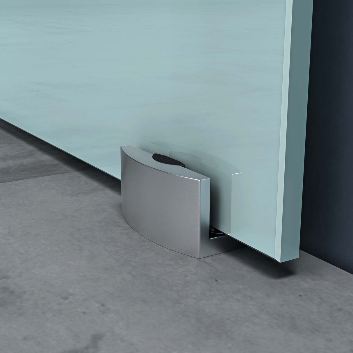 glasvilla Glasschiebetür komplettset Amalfi H: 2050mm, Griffart: Muschelgriff, inkl. Softclose-Automatik, 8mm ESG-Sicherheitsglas