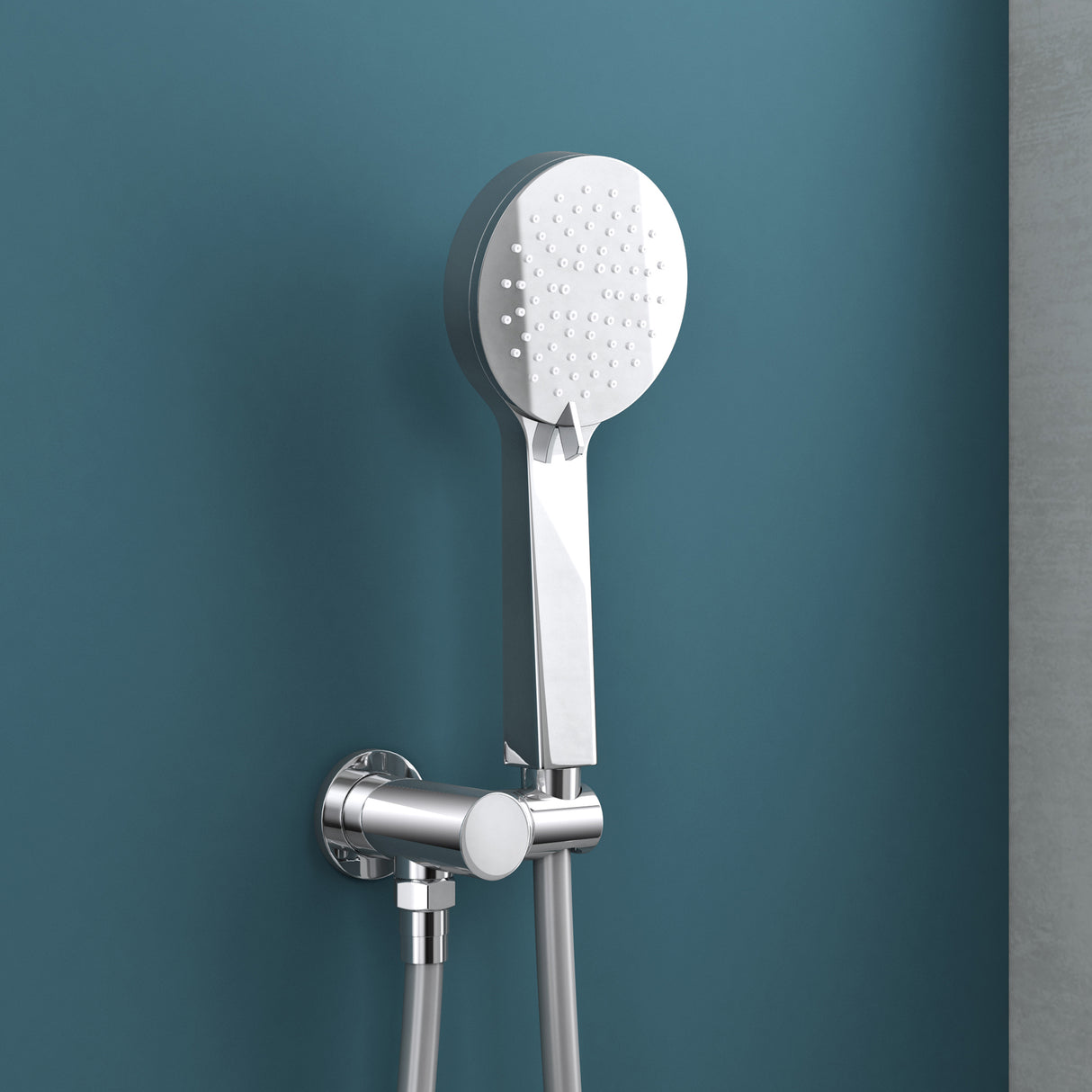 glasvilla Ducha de lluvia ahorradora de agua Sistema de ducha de bienestar Cabezal de ducha Ø40cm Juego de ducha con ducha de mano y mezclador monomando Sistema de ducha3