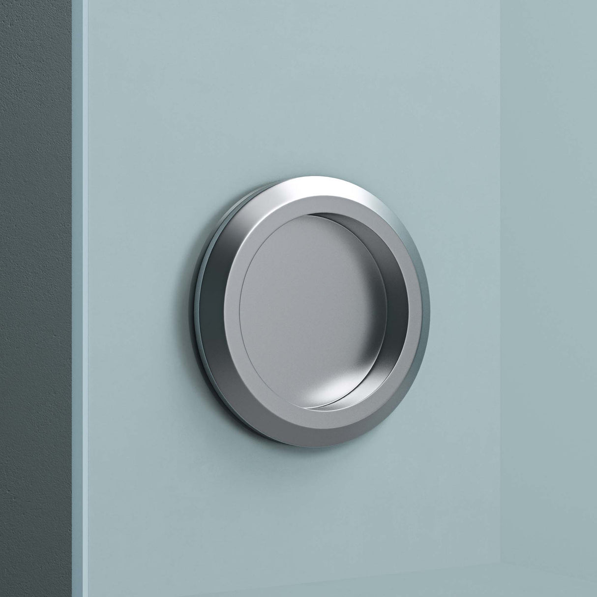 glasvilla Glasschiebetür komplettset Amalfi H: 2050mm, Griffart: Muschelgriff, inkl. Softclose-Automatik, 8mm ESG-Sicherheitsglas