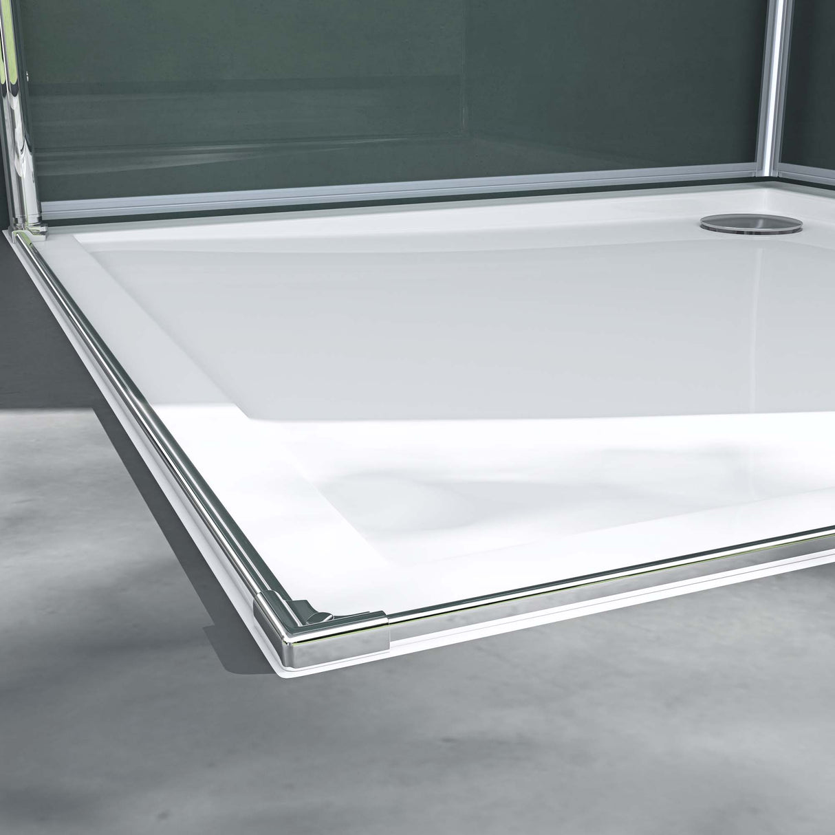 glasvilla Cabina de Ducha Entrada de Esquina Mecanismo de Elevación y Bajada Separación de Ducha Vidrio de Seguridad ESG Efecto Loto Plegable Ravenna24