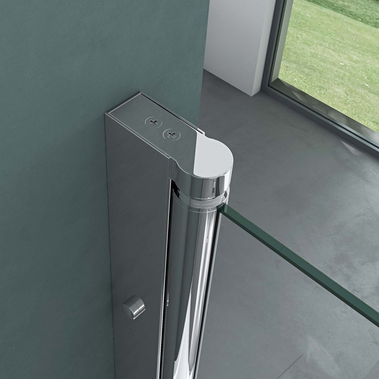 glasvilla Cabina de Ducha Entrada de Esquina Mecanismo de Elevación y Bajada Separación de Ducha Vidrio de Seguridad ESG Efecto Loto Plegable Ravenna24