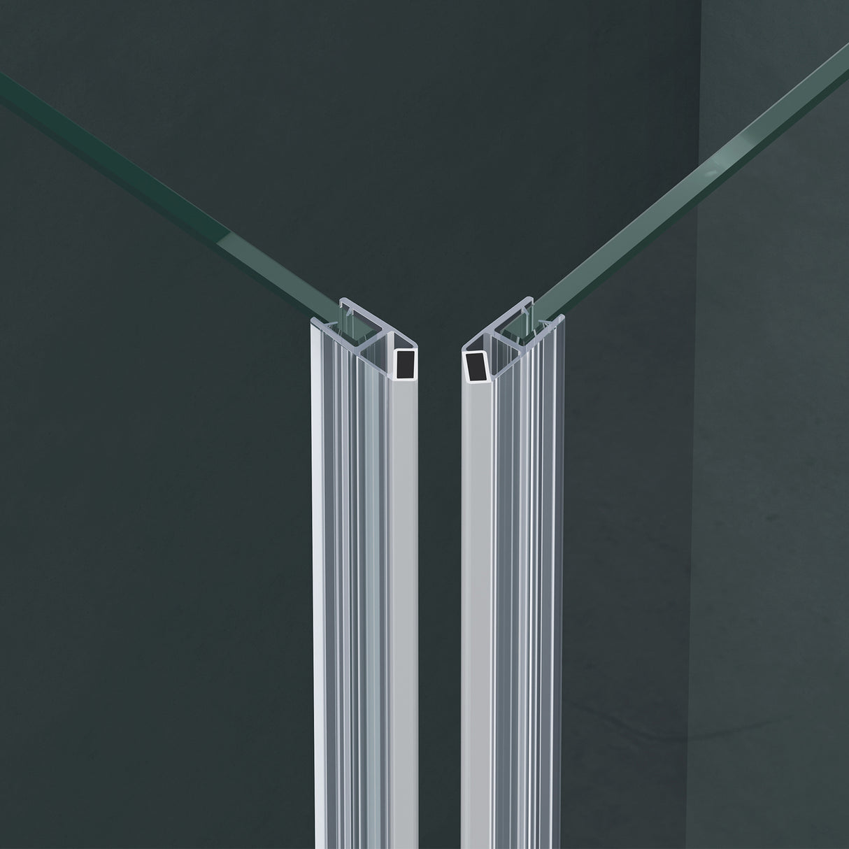 galsvilla Box doccia Angolare Cabina Bagno in Vetro con Meccanismo di Sollevamento e Abbassamento Box Cabina Doccia con Porte Girevoli a 180° Effetto Loto R27