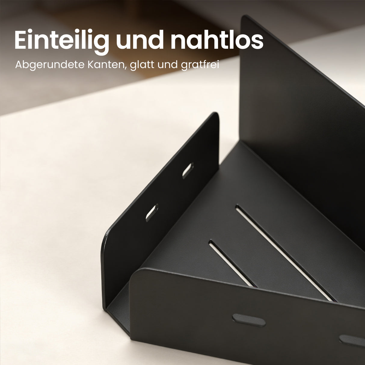 glasvilla Duschablage zum Bohren oder Kleben, Duschregal Badablage Ecke, Badezimmerablage zur Wandmontage für Bad und Küche, Reglo-07
