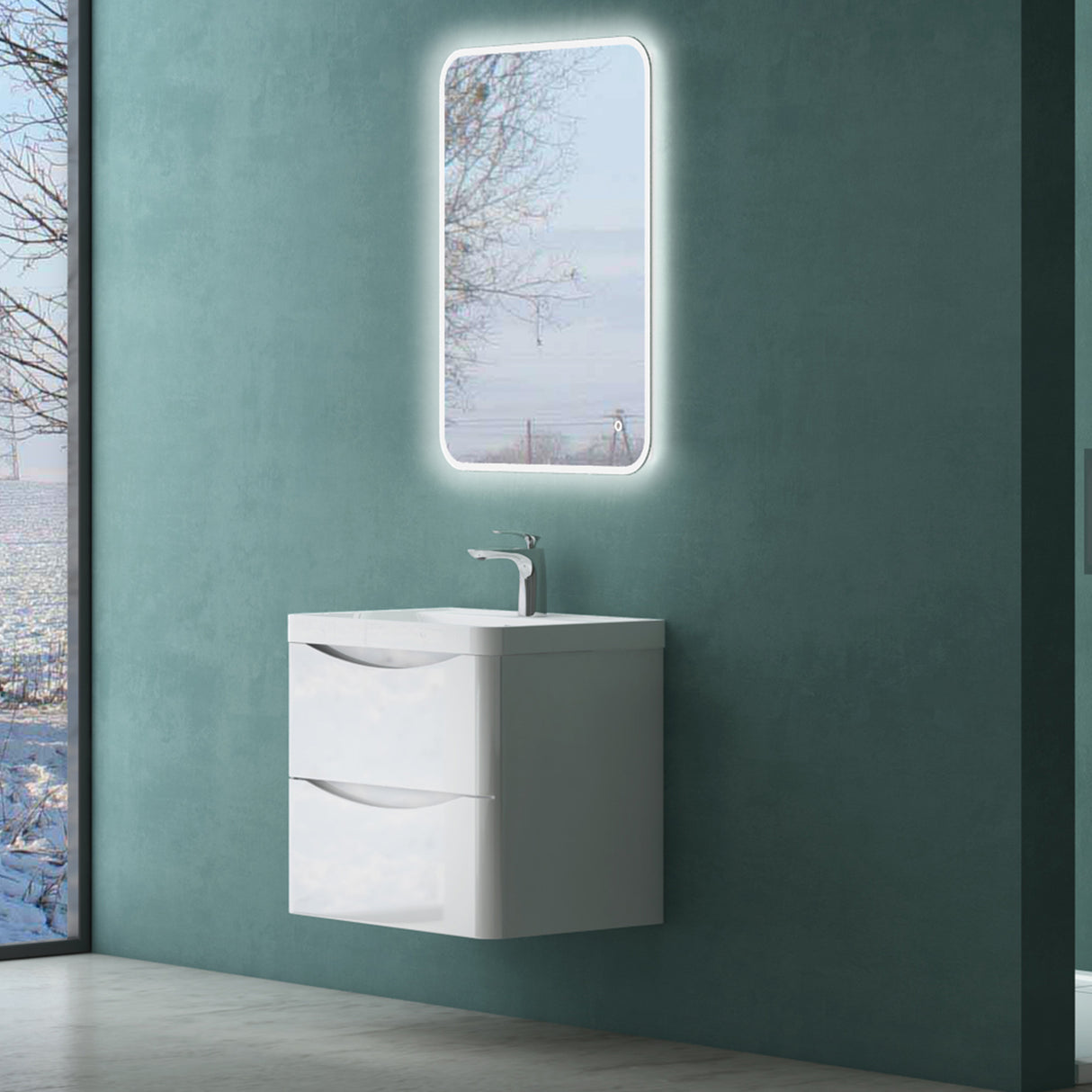 conjunto de muebles de baño glasvilla lavabo con mueble bajo lavabo mueble con cajones de cierre suave incluido lavabo 60cm Smile