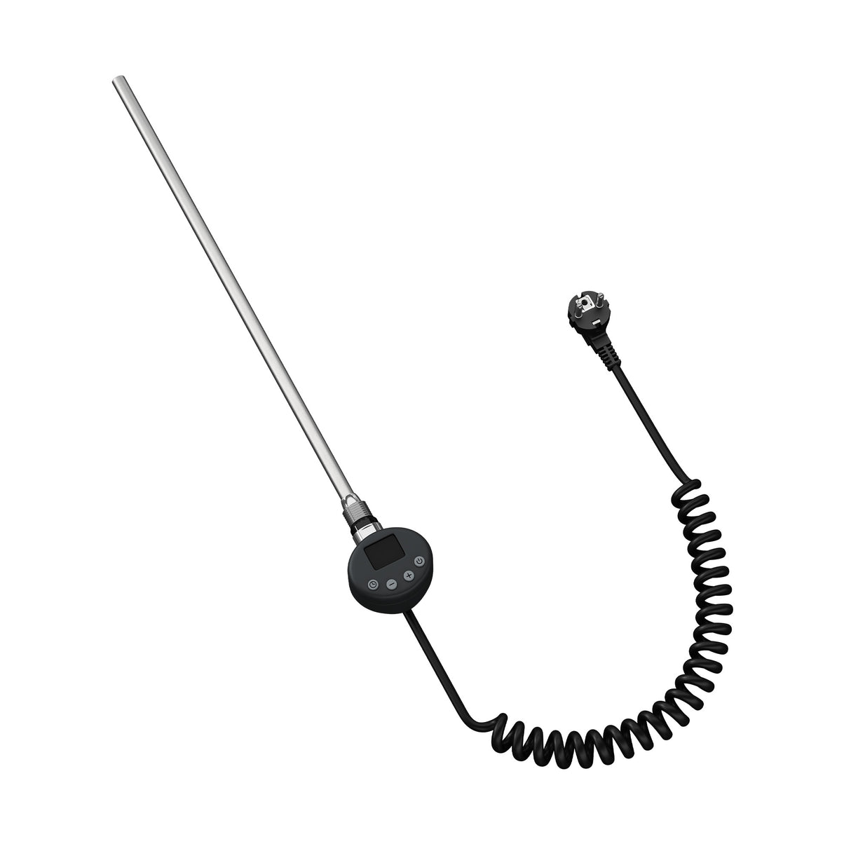 glasvilla Heizstab con termostato electrocalentador con pantalla LCD cartucho calefactor de acero inoxidable elemento calefactor para radiadores de baño calefacciones toalleros