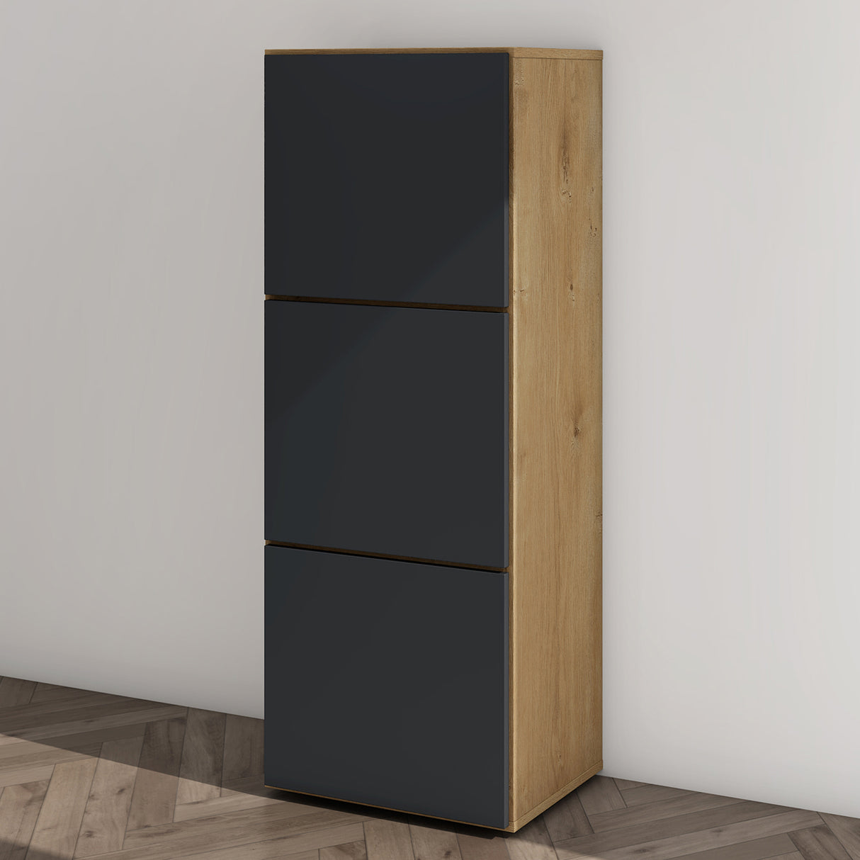 glasvilla zapatero cómoda de zapatos con 3 armarios BTH: 45x36x120 cm estante para zapatos muebles zapatero02