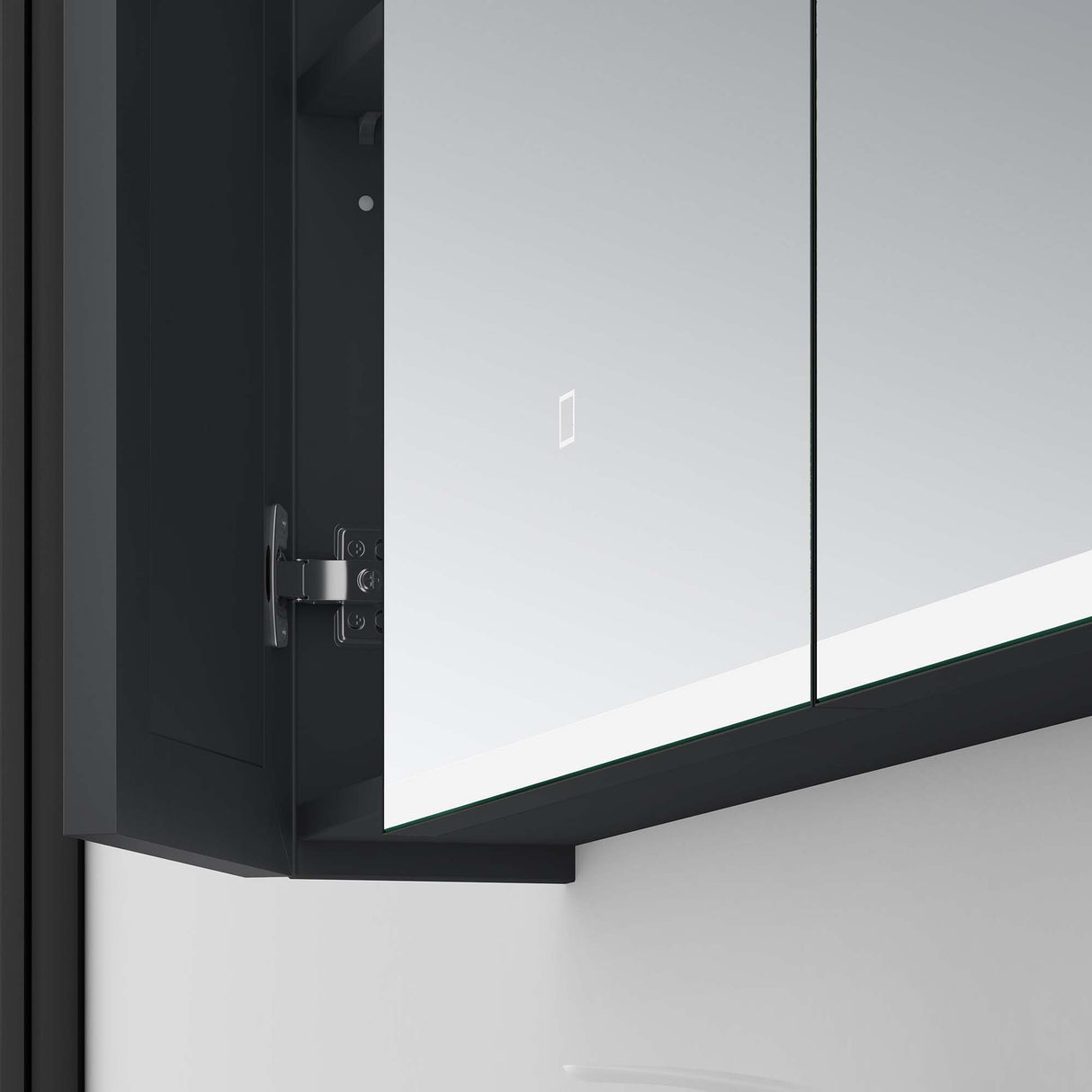 glasvilla Spiegelschrank Bad mit LED Beleuchtung Badezimmerschrank Hängeschrank Badezimmerspiegel Spiegelschrank-04