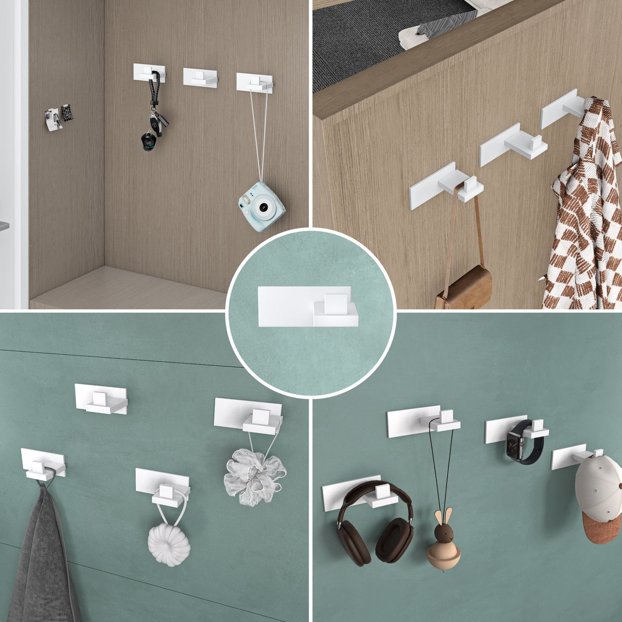 glasvilla ganchos de ropa perchero de pared ganchos de pared de acero inoxidable barra de percha ganchos de perchero Stalo-06+Stalo-07