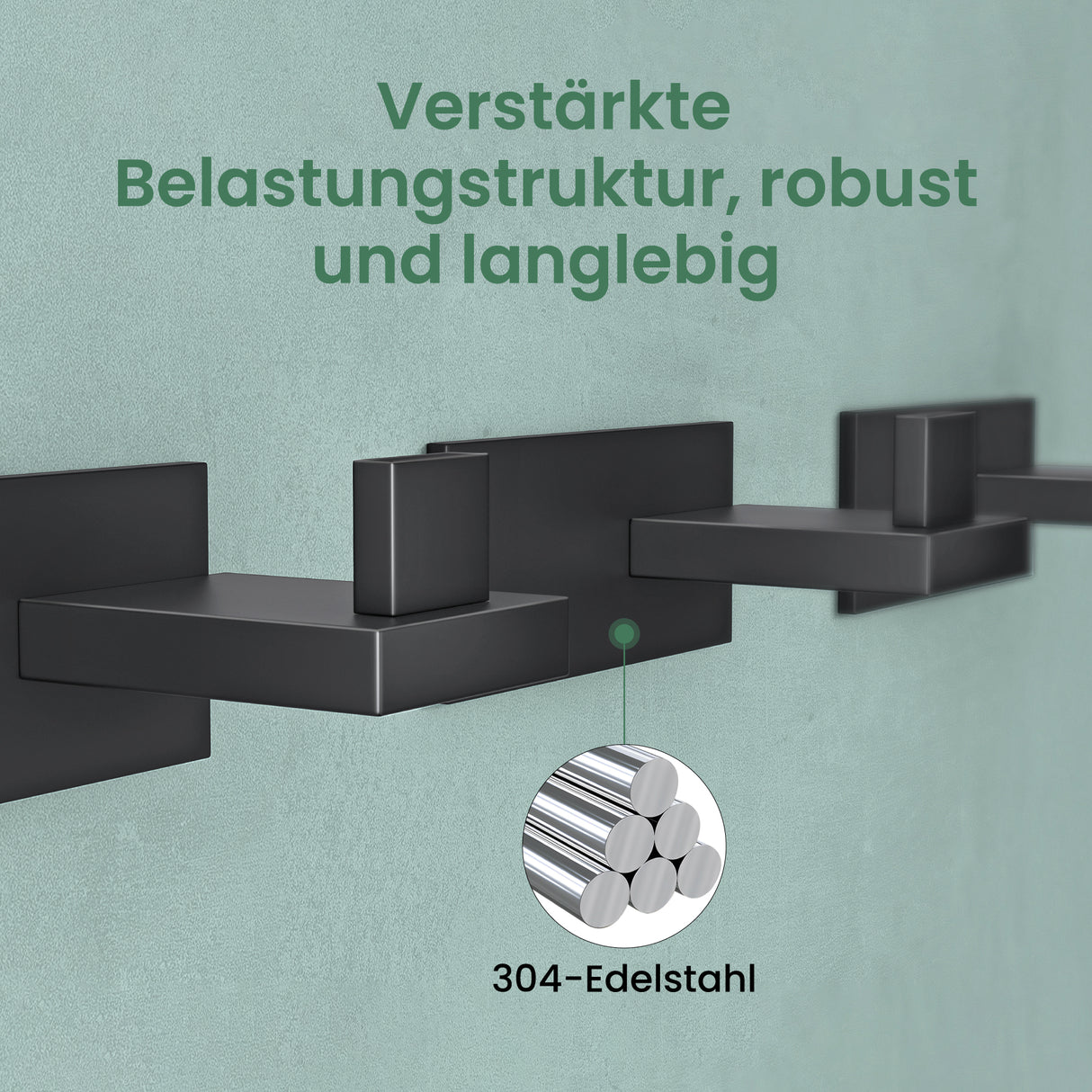 glasvilla ganchos de ropa perchero de pared ganchos de pared de acero inoxidable barra de percha ganchos de perchero Stalo-06+Stalo-07