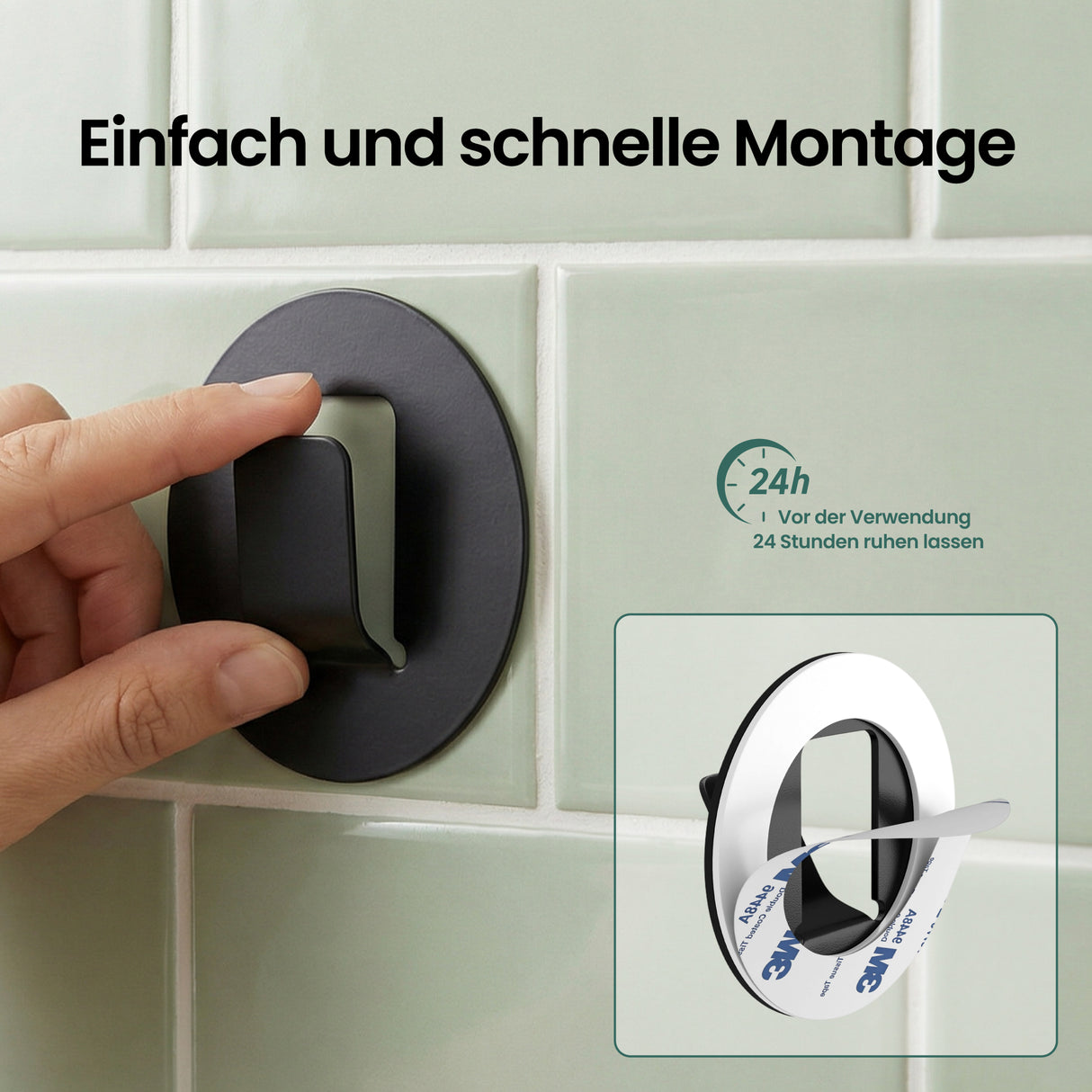 glasvilla Kleiderhaken 4 Stück Wandgarderobe Wandhaken aus Aluminiumlegierung Garderobenleiste Garderobenhaken Stalo-16
