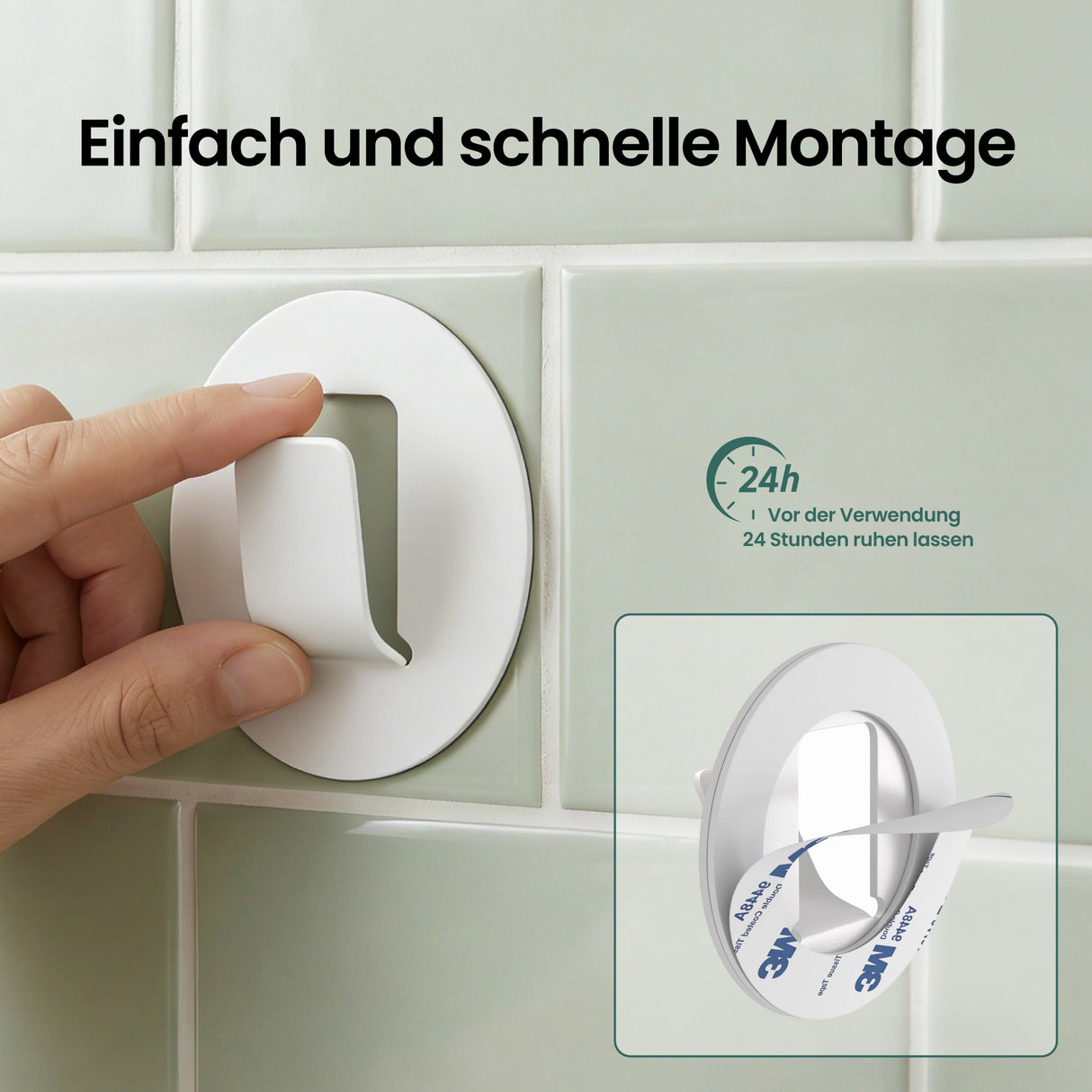 glasvilla Kleiderhaken 4 Stück Wandgarderobe Wandhaken aus Aluminiumlegierung Garderobenleiste Garderobenhaken Stalo-16