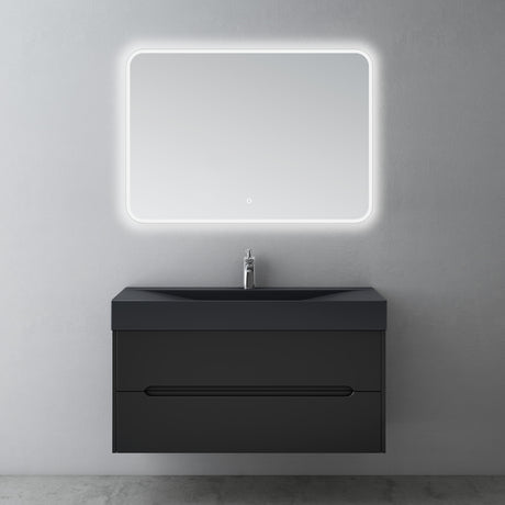 glasvilla Badmöbel-Set  Badezimmermöbel Waschbeckenunterschrank mit Softclose Schubladen inkl. Mineralguss Waschbecken Yoga