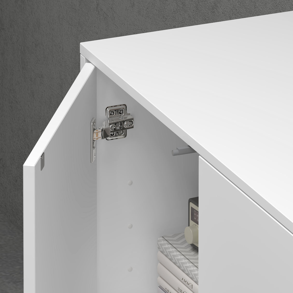 glasvilla Schuhschrank Kommode Aufbewahrungsschrank mit 2 Schränken und 2 Schubladen Sideboard Mehrzweckschrank Schrank05