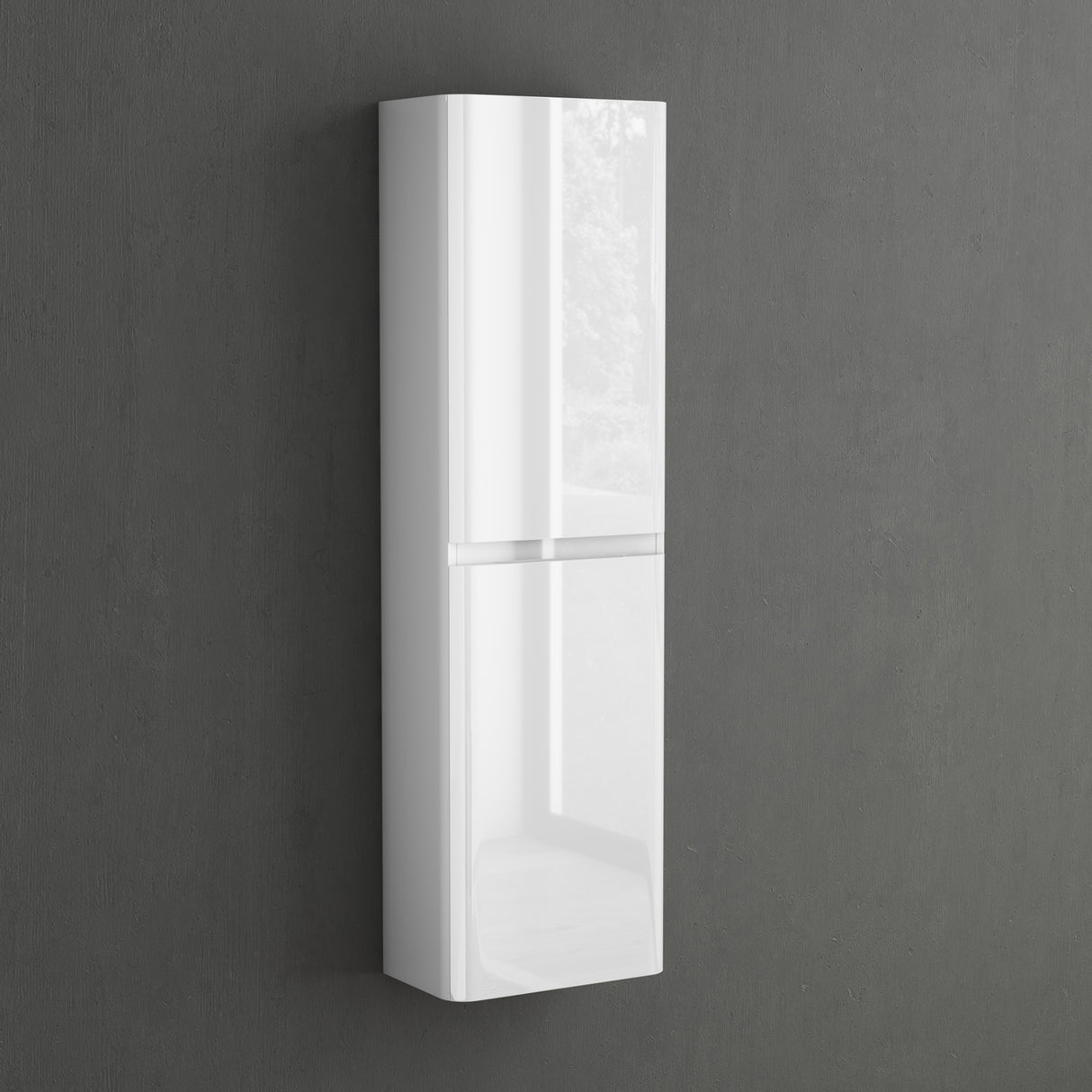 glasvilla armario lateral armario de baño con 2 puertas y 4 compartimentos BxT: 35x20 cm armario alto estantería de baño armario multiusos Lucca