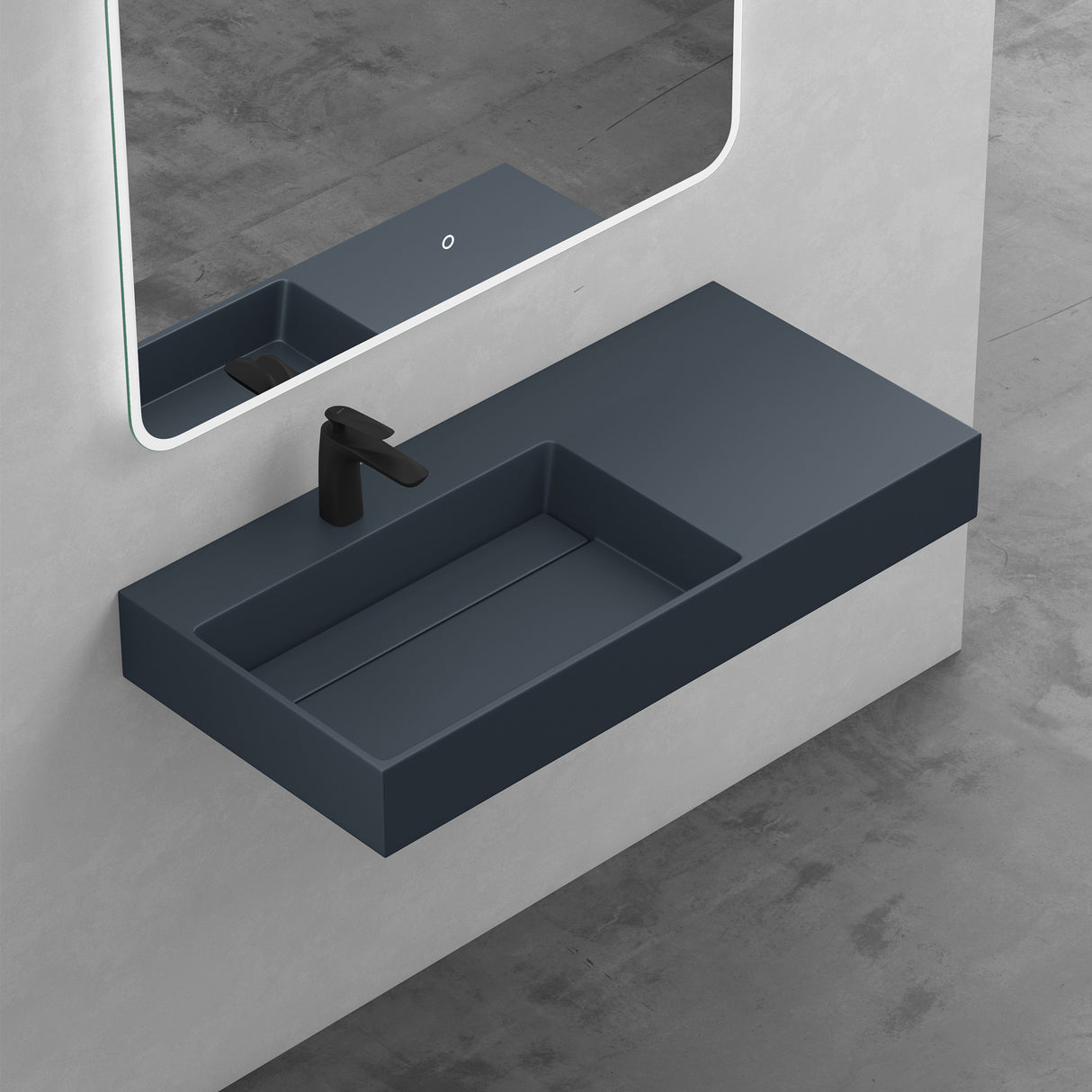 Lavabo Glasvilla Col12 – Mineralguss, diseño moderno y libertad total de instalación