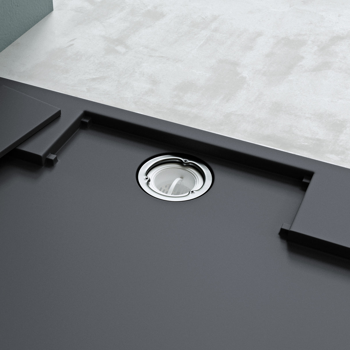 glasvilla Receveur de Douche Bac à Douche Rectangulaire 70-160 cm en Solid Surface Geoma