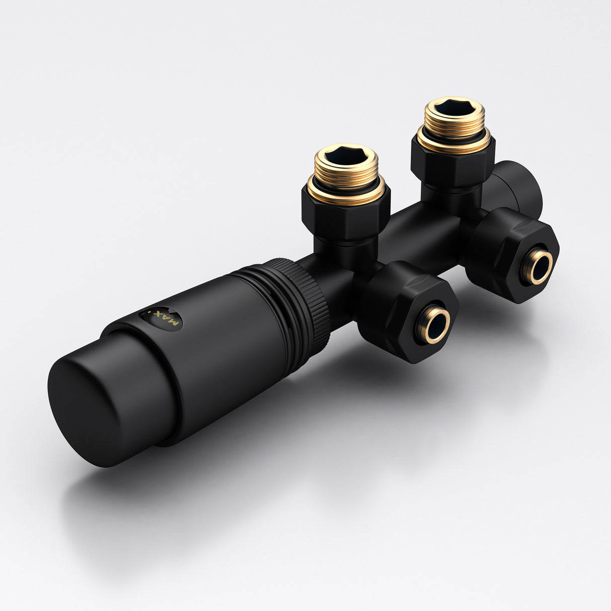 ventil de radiador glasvilla inkl. -regler con ajuste de temperatura 6° - 28° válvula termostática