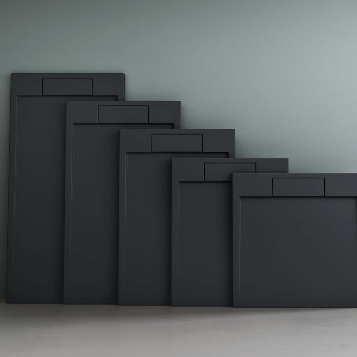 glasvilla Receveur de Douche Bac à Douche Rectangulaire 70-160 cm en Solid Surface Geoma