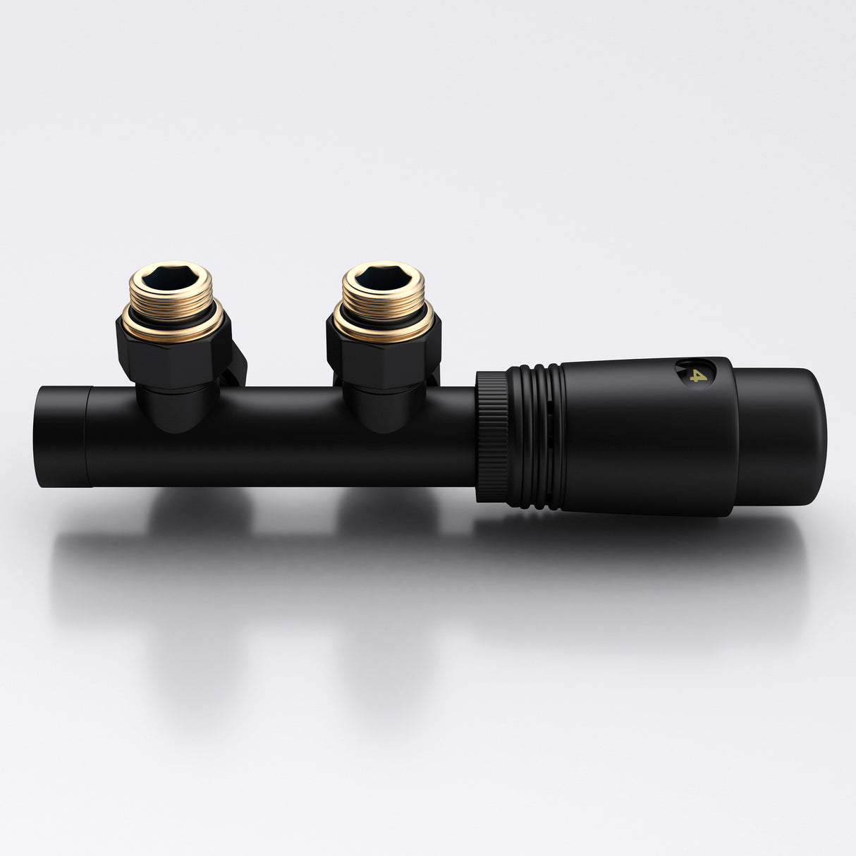 ventil de radiador glasvilla inkl. -regler con ajuste de temperatura 6° - 28° válvula termostática