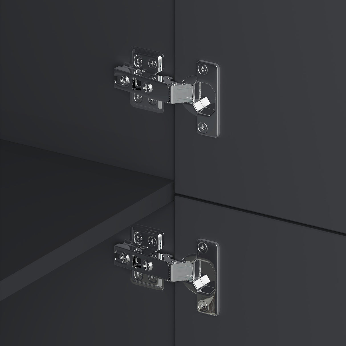 glasvilla Möbel Kommode Aufbewahrungsschrank mit 4 Türen Sideboard Schrank Mehrzweckschrank Schrank04