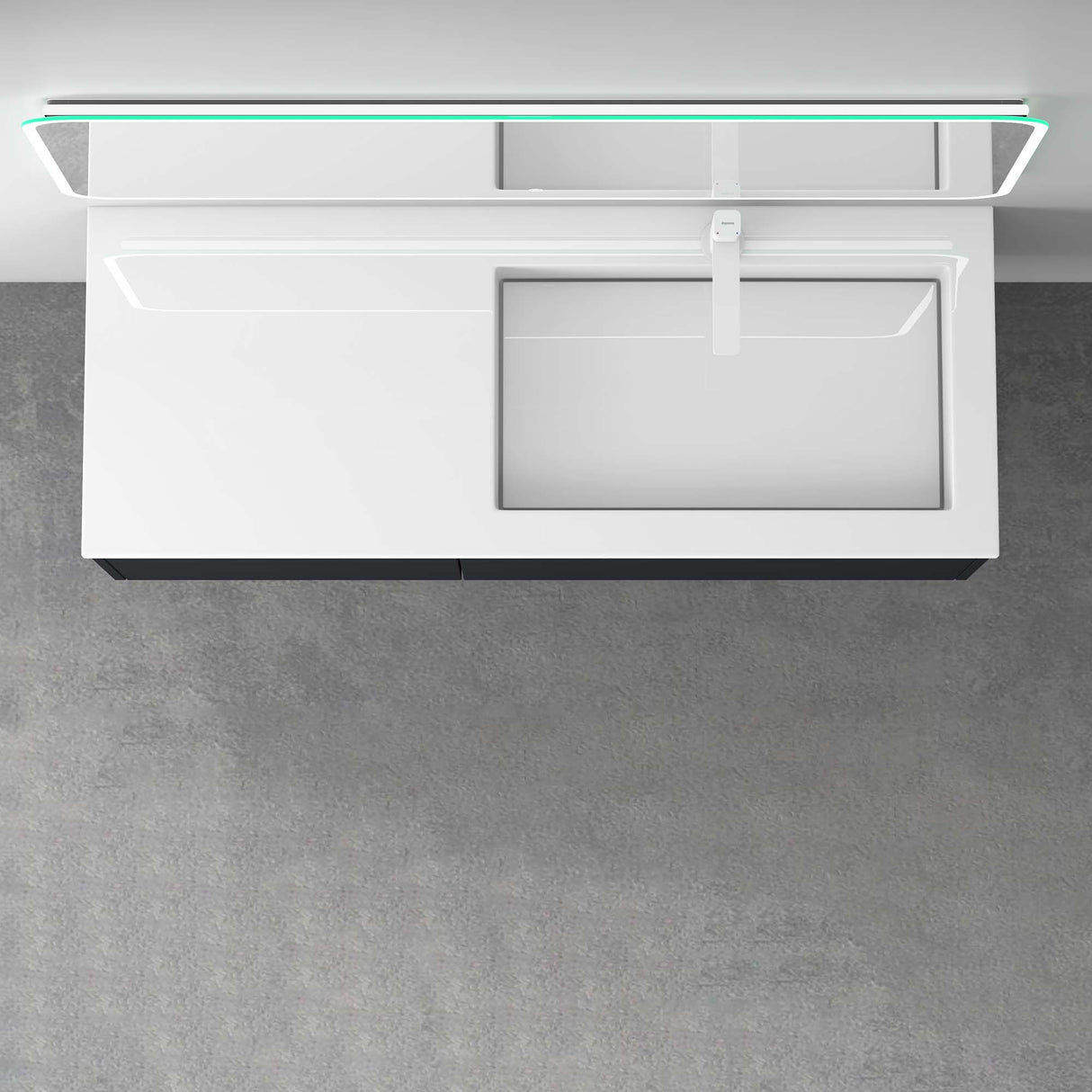 conjunto de muebles de baño glasvilla 120cm mueble de lavabo con mueble inferior Soft-Close 4 cajones muebles de baño Moment