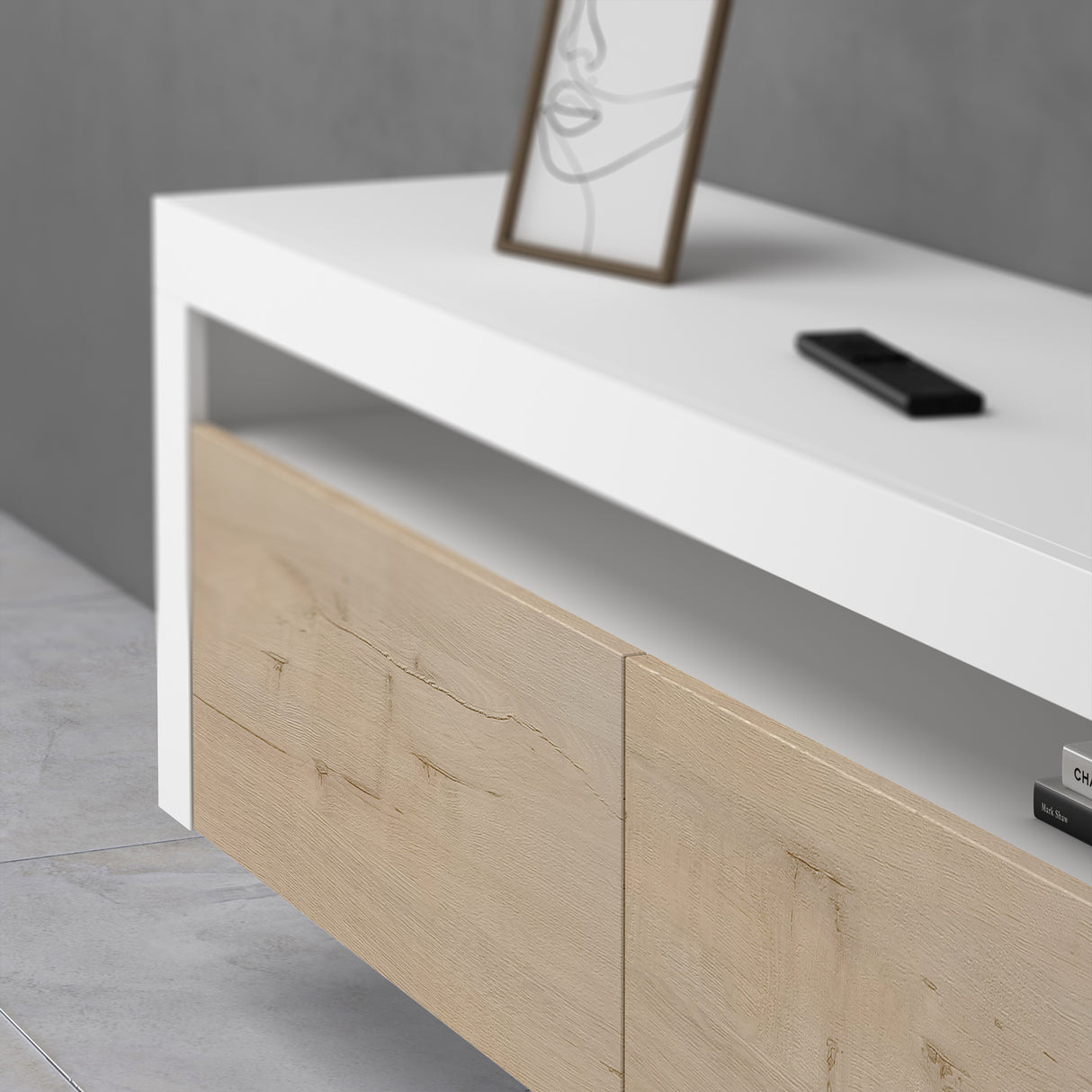 glasvilla Fernsehschrank TV Schrank Lowboard Hängeschrank 2 Türen mit Soft-Close Fernsehtisch für Wohnzimmer BTH: 160x40x46 cm Fernsehschrank01