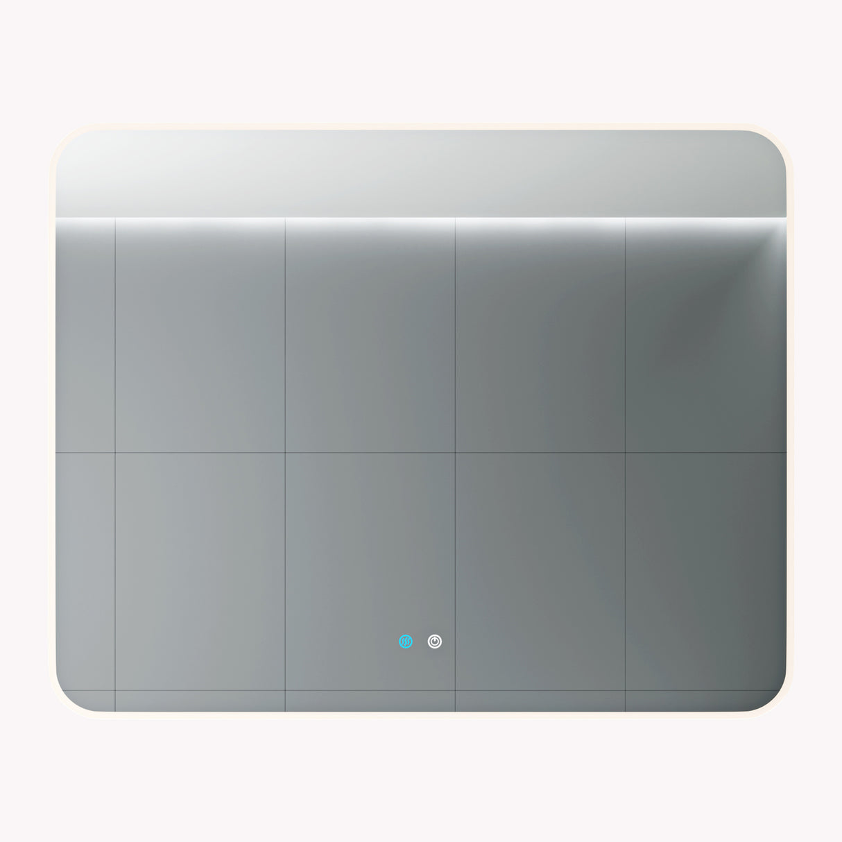 glasvilla Miroir Mural de Salle de Bain Miroir de Salle de Bain LED avec Interrupteur Tactile Antibuée Couche Antibuée