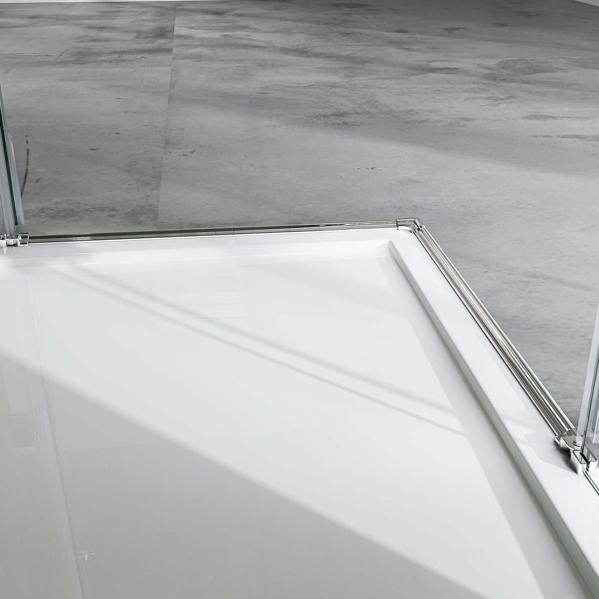 galsvilla Eckeinstieg Duschkabine Duschabtrennung Klarglas 6mm ESG-Sicherheitsglas & Lotuseffekt 2 Pendeltüren R01k